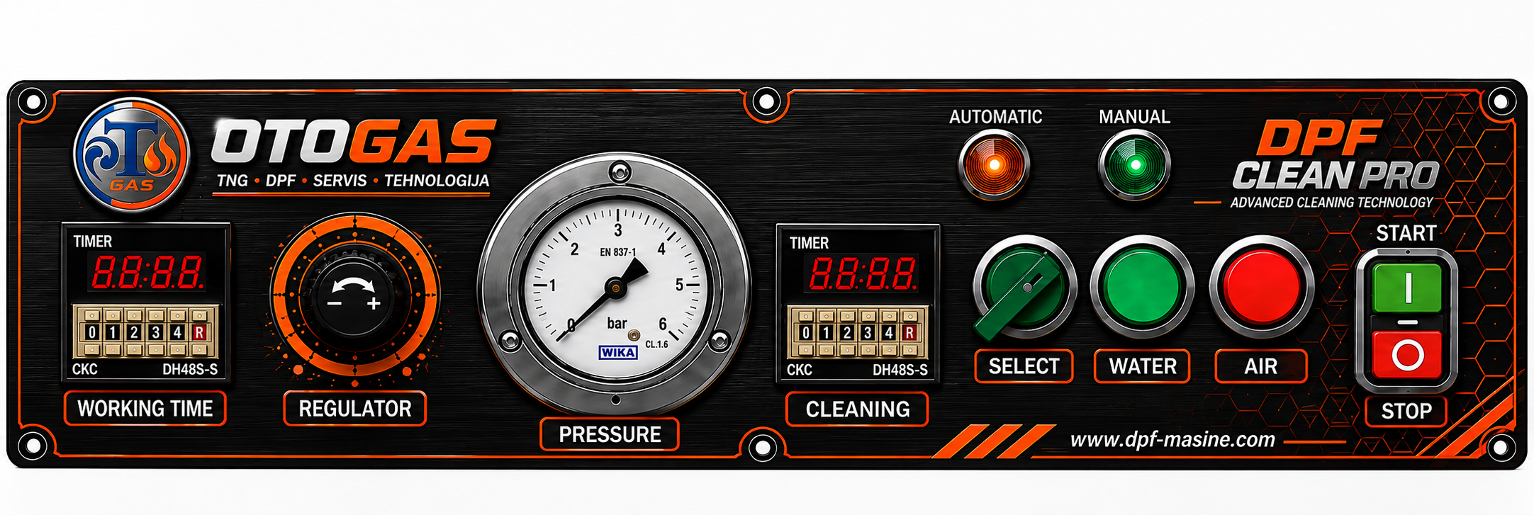 Komandna tabla DPF Clean Pro
